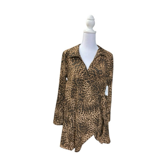 Cheetah Animal Print Cover Up Jacket - Picture 4 of 13
